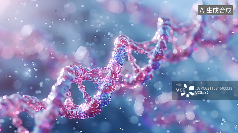 【AI数字艺术】细胞分子染色体基因显微图片图片素材