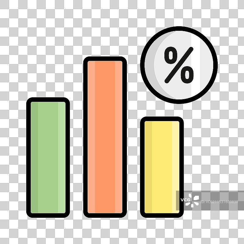 销售增长图标，背景为白色图片素材