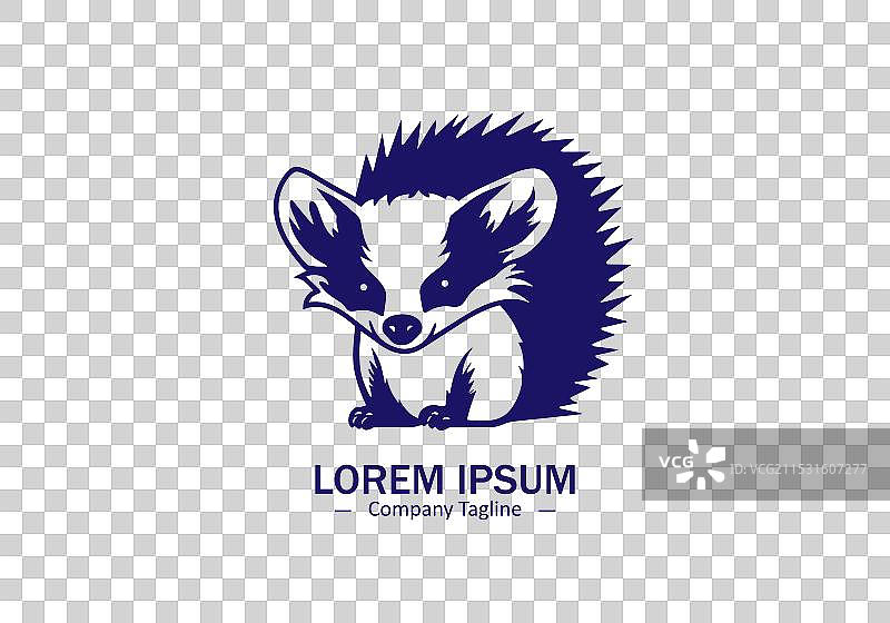 刺猬或豪猪设计的标志图标图片素材