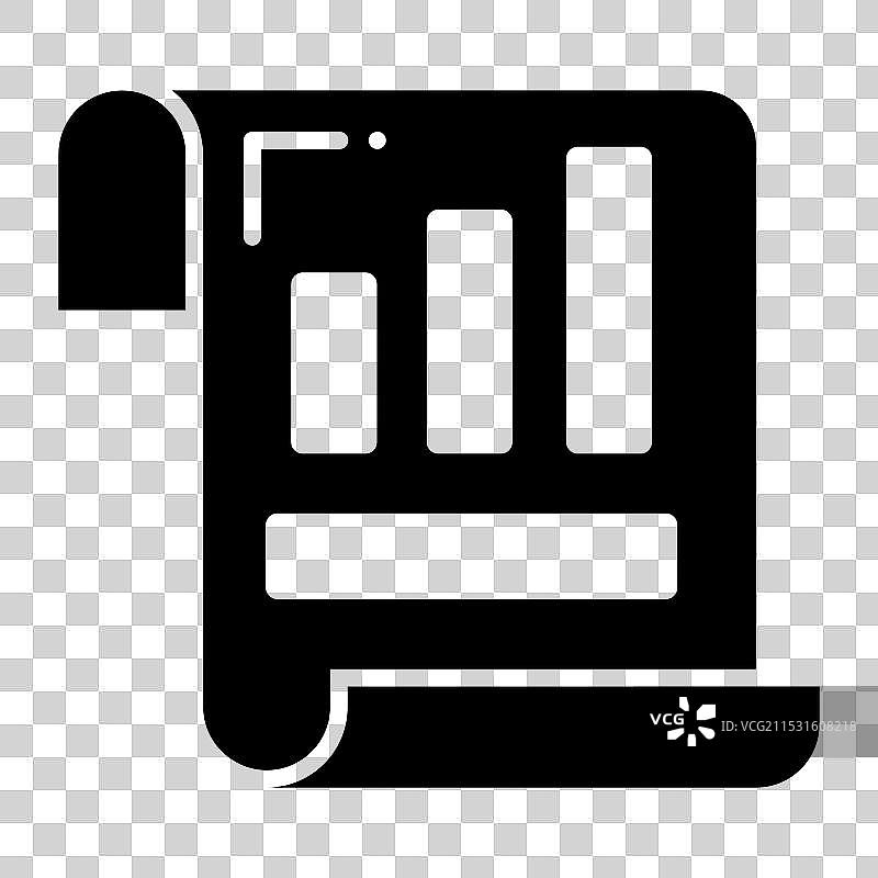 白色背景上的方格纸图标图片素材