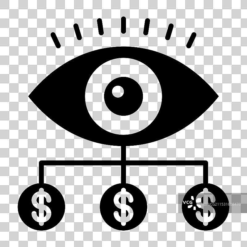 付费观看图标，背景为白色图片素材