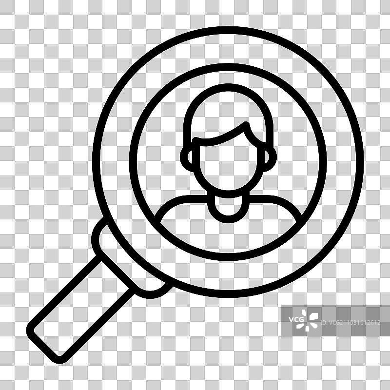 时尚设计风格的招聘图标图片素材