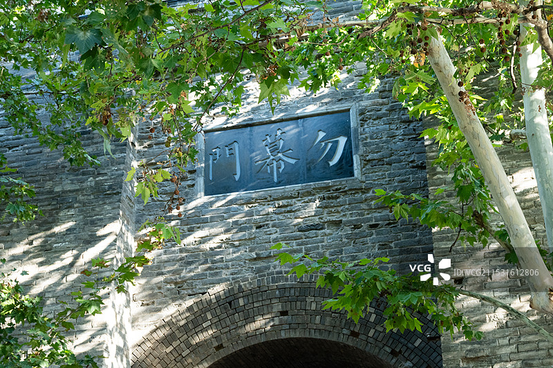 西安城墙风光图片素材