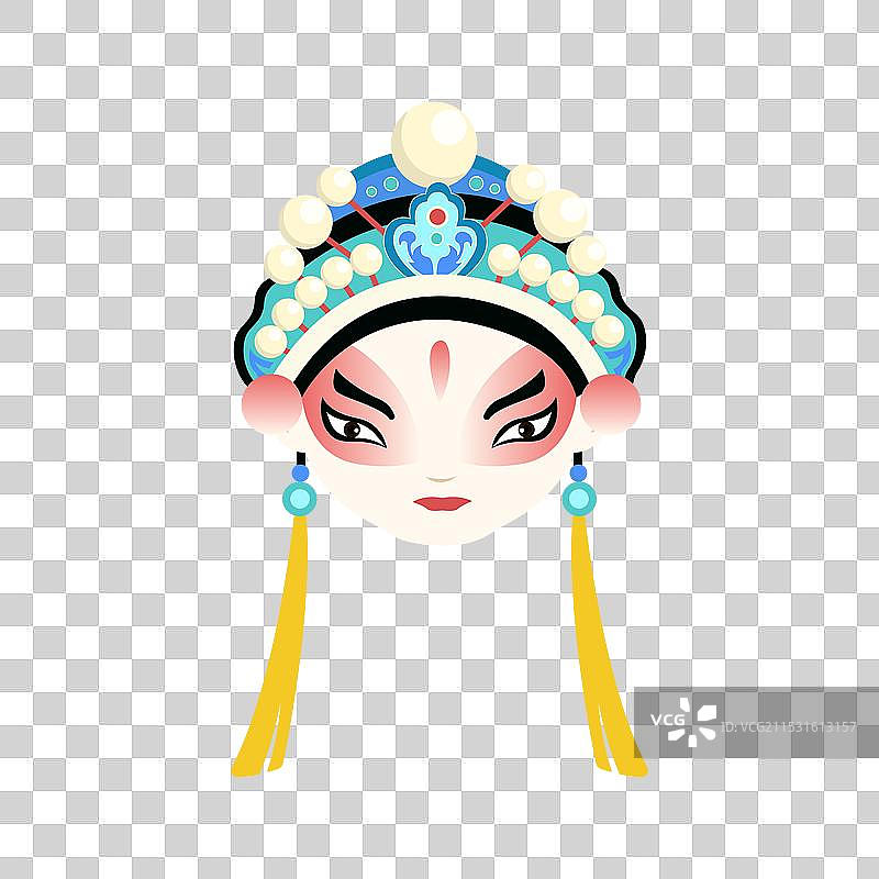 京剧人物插画免抠素材图片素材