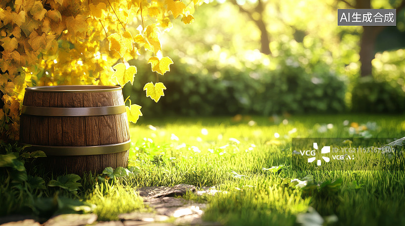 【AI数字艺术】田园风格，葡萄酒厂图片素材