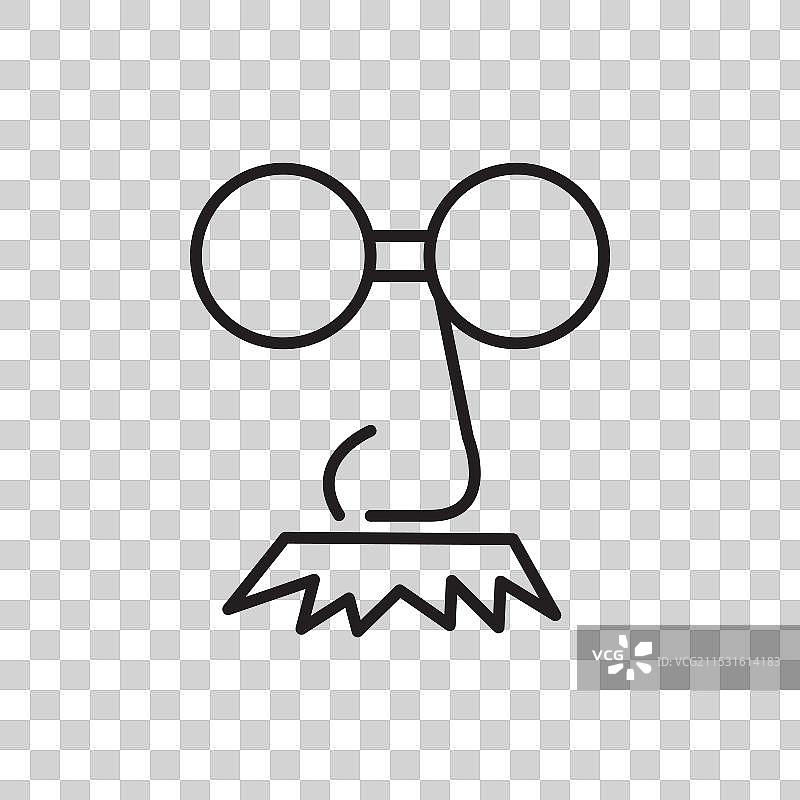 愚人节小丑符号的笑话日图标集图片素材