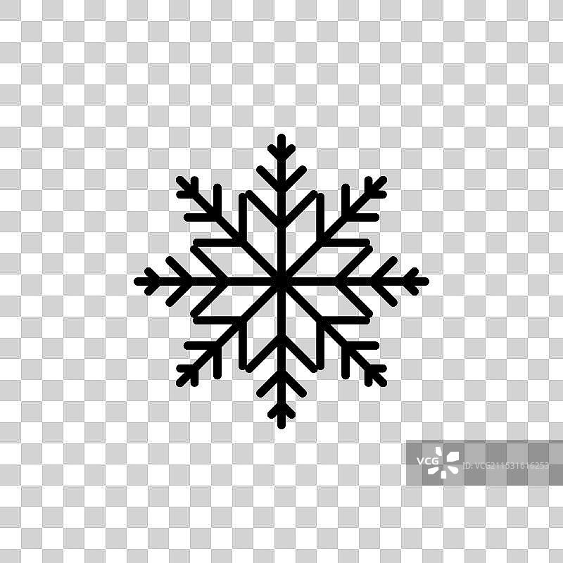 雪花图标集 雪花 冷 冻符号图片素材