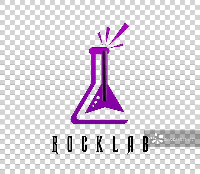 摇滚音乐偶像与实验室试管测试图片素材