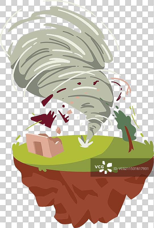 气候变化龙卷风主题图片素材