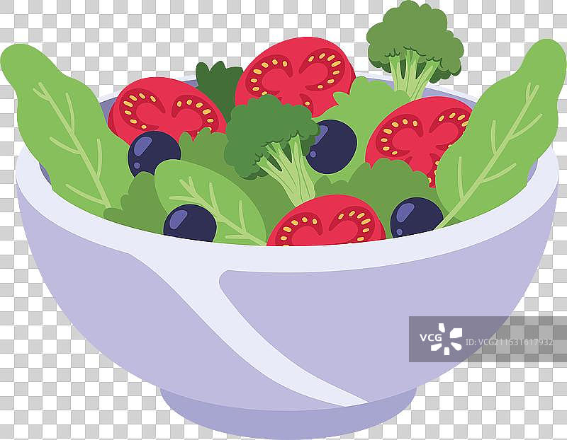 番茄沙拉，素食食品图片素材