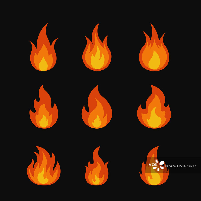 火焰集合图片素材