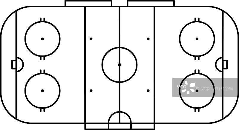 冰球场标准尺寸教练桌图片素材
