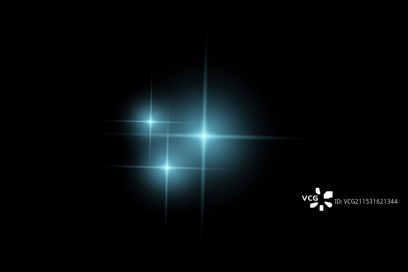 蓝色闪烁的光点图片素材