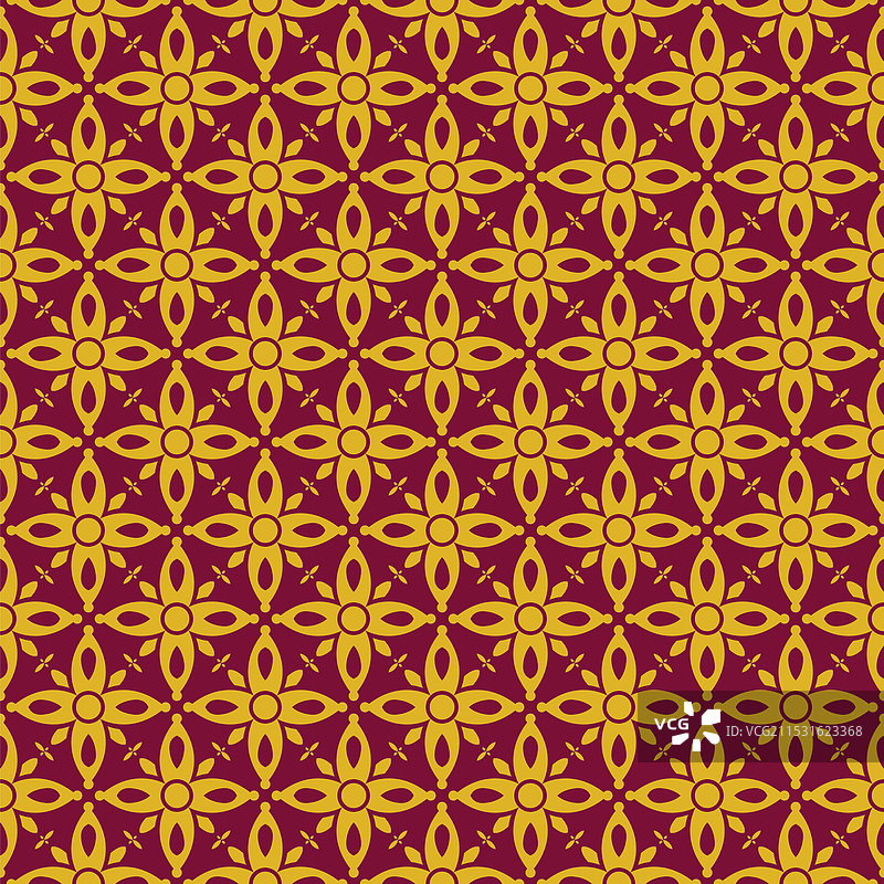 深红金色奢华无缝图案装饰图片素材