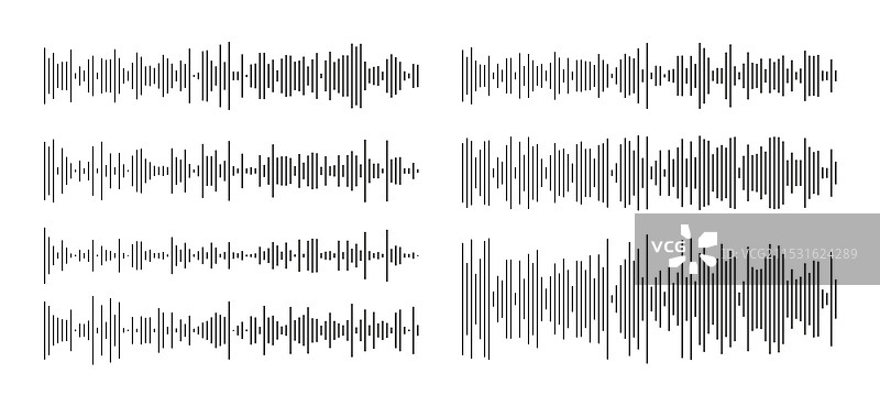 音频聊天语音波形图案图片素材