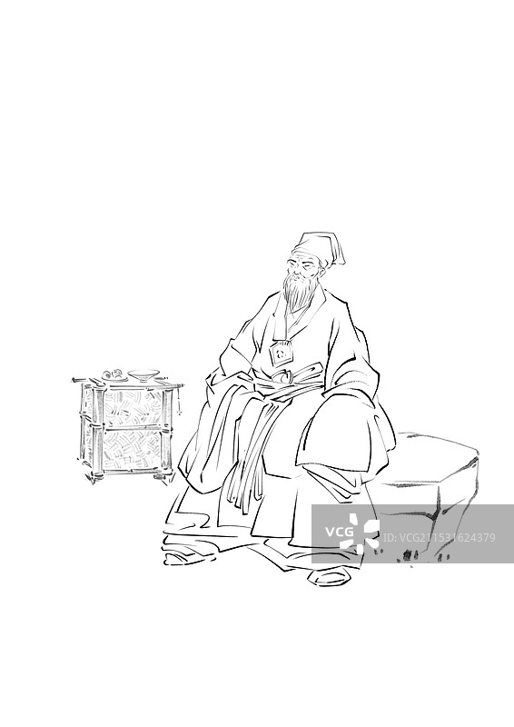 古代隐士图片素材