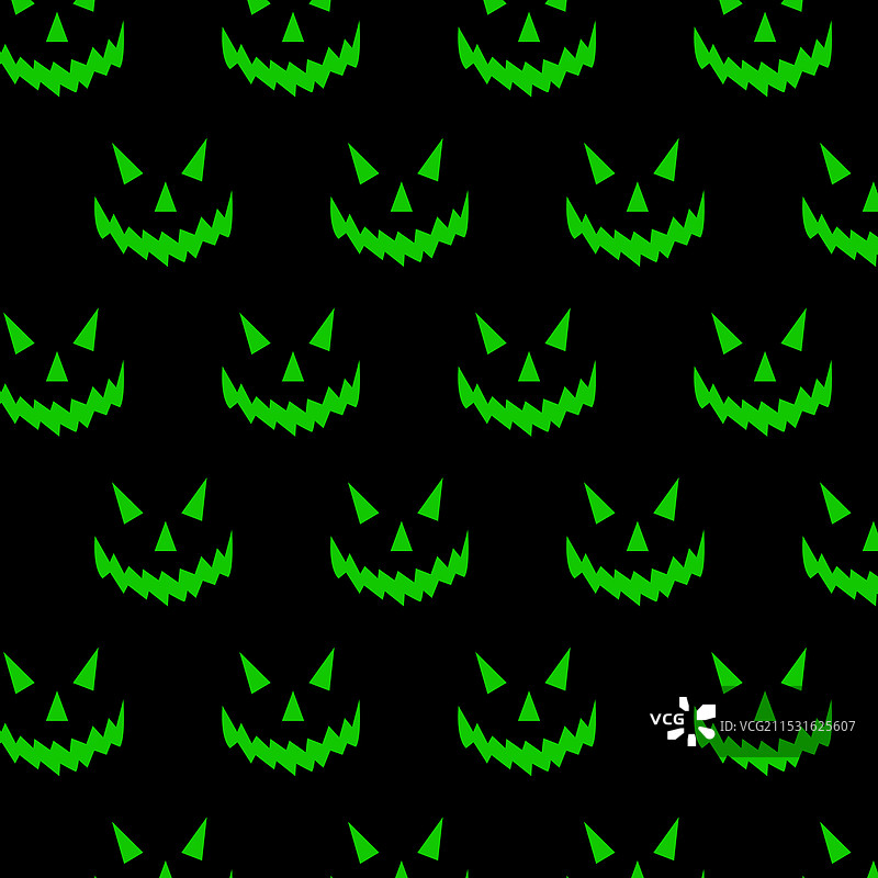 邪恶的南瓜脸带有可怕的微笑图案，令人毛骨悚然图片素材