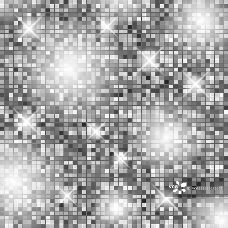 灰色亮面玻璃的迪斯科球图案图片素材