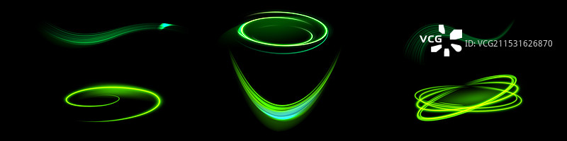 绿色发光闪亮线条效果背景图片素材