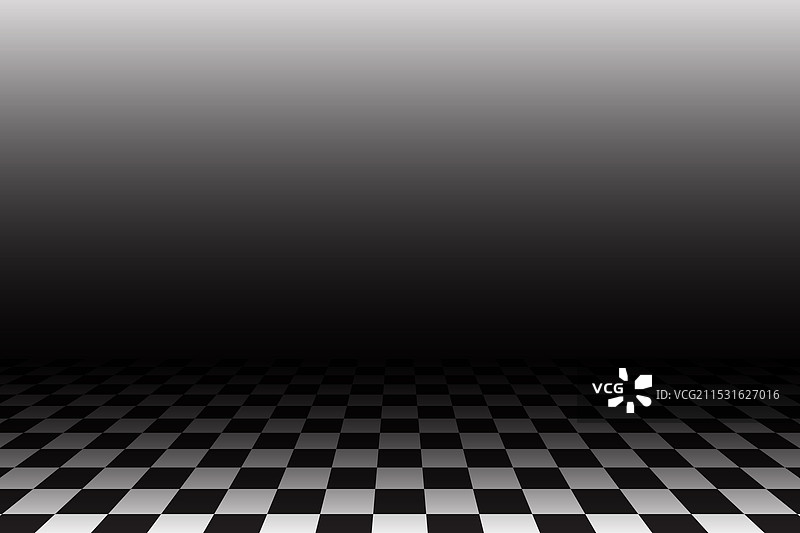 黑白棋盘视角地板图片素材