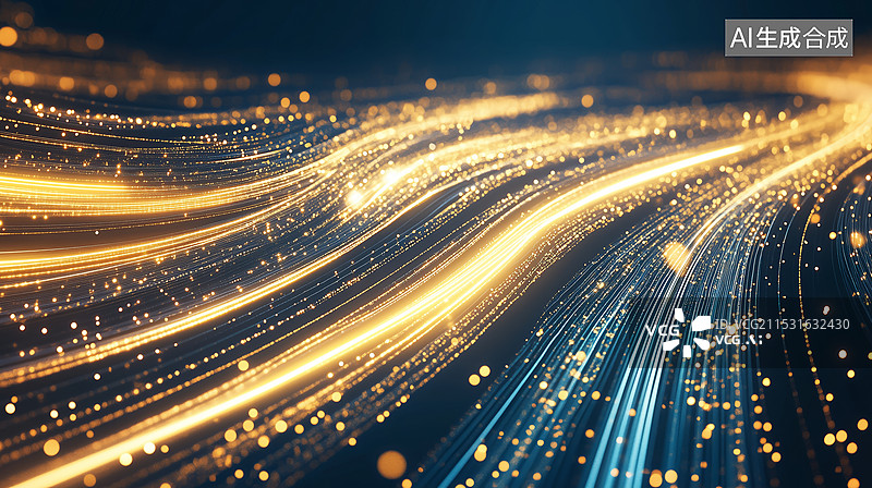 【AI数字艺术】流动的光斑粒子纹理背景图片素材