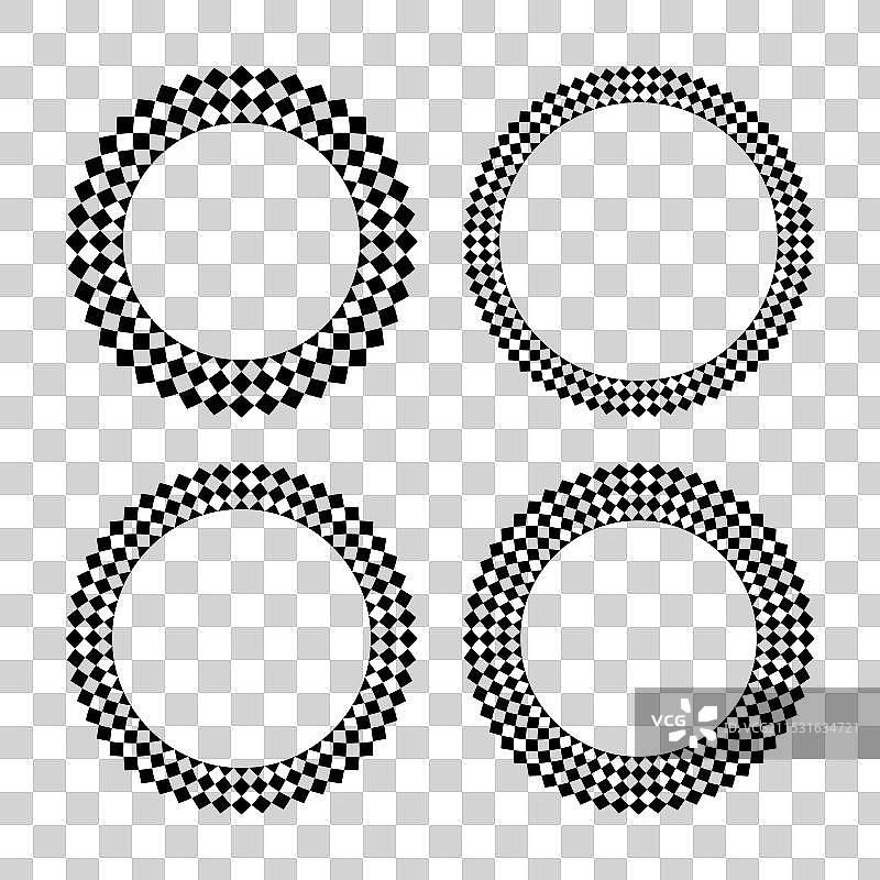 圆形放射图案用于框架图片素材