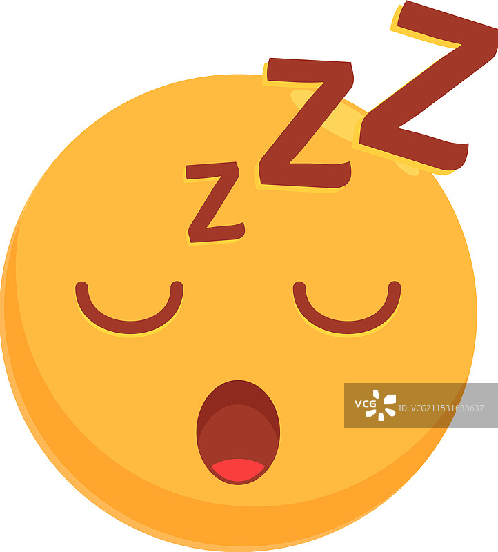 睡眼惺忪的表情符号，闭着眼睛入睡图片素材