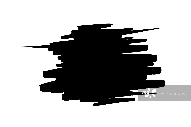 黑色刷笔笔触的脏污背景图片素材