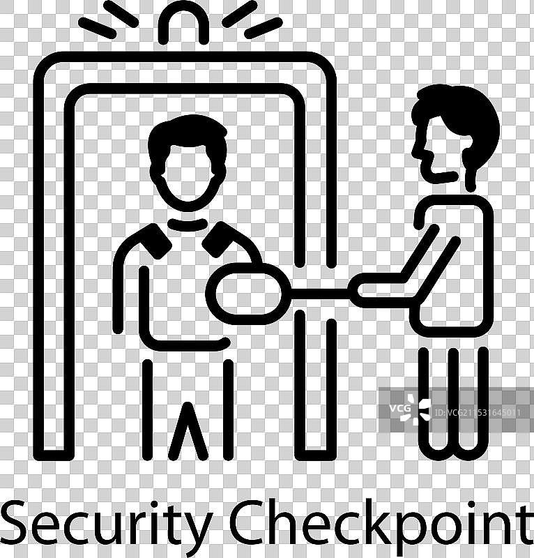 安全检查站图片素材