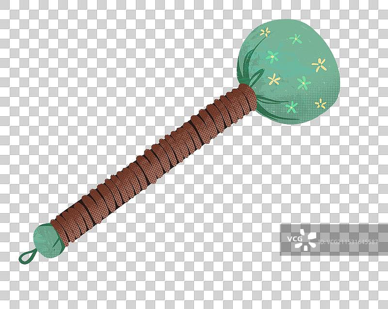 手绘艾草锤插画元素图片素材