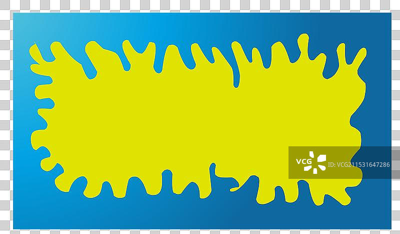 黄色背景与蓝色液体图片素材