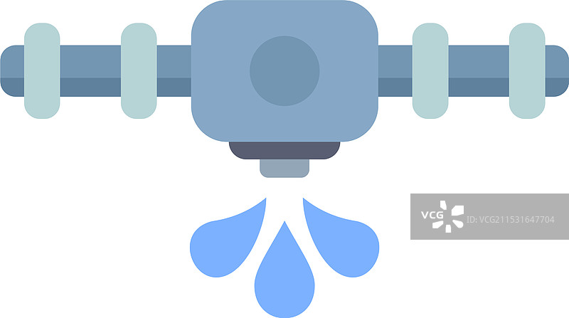 漏水的管道显示出管道问题图片素材