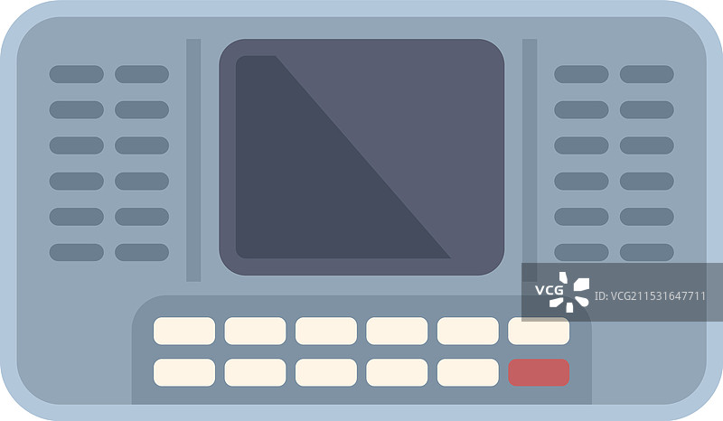 显示来电语音邮件的答录机图片素材