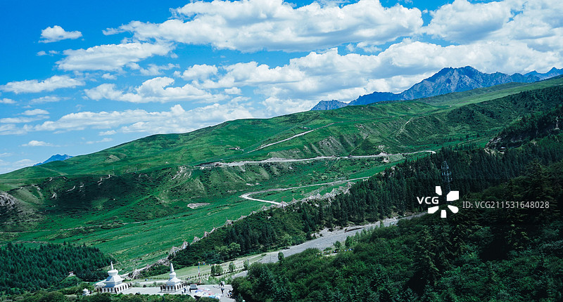 张掖肃南裕固族民俗度假区图片素材