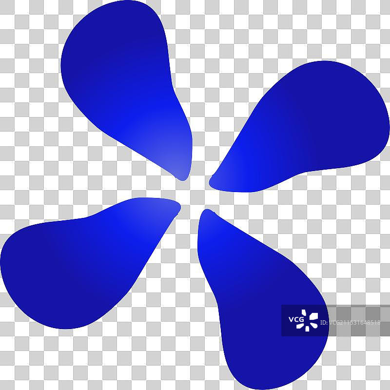 蓝色轮子或螺旋桨的设计是合适的图片素材