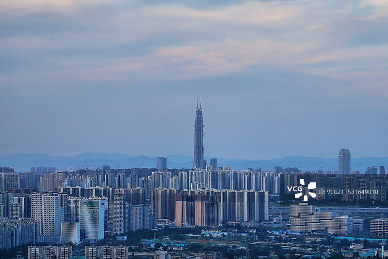 成都金融城的城市风光图片素材