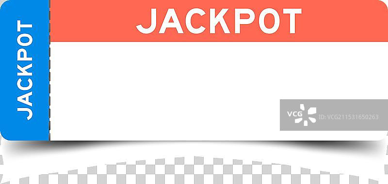 蓝色和橙色的票据，上面写着“头奖”图片素材