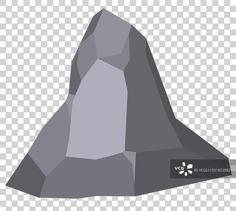 岩石石头山峰山体石块元素素材卡通资讯插画图片素材