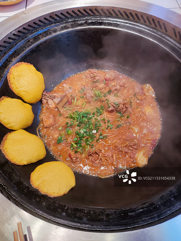 铁锅炖大鹅图片素材