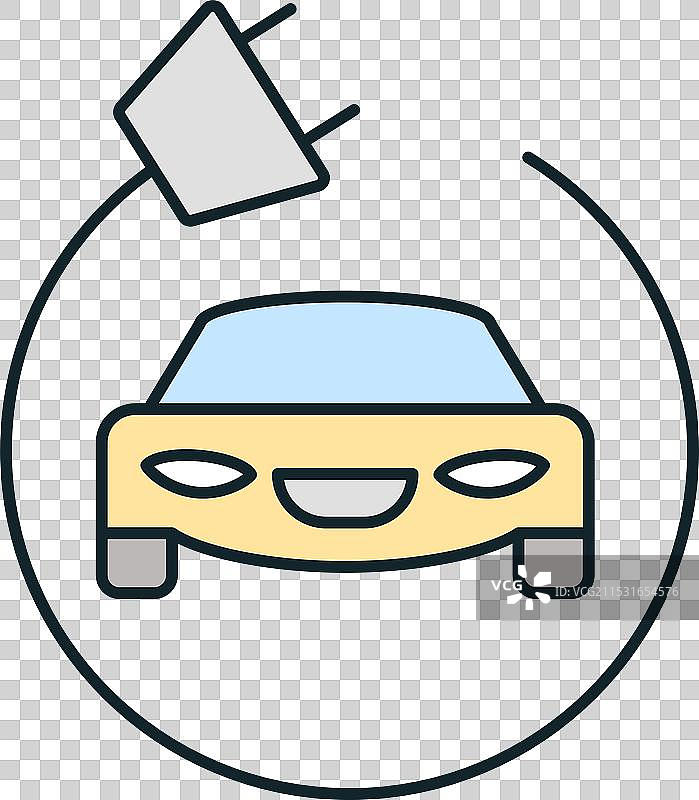 电动汽车充电代表绿色能源图片素材