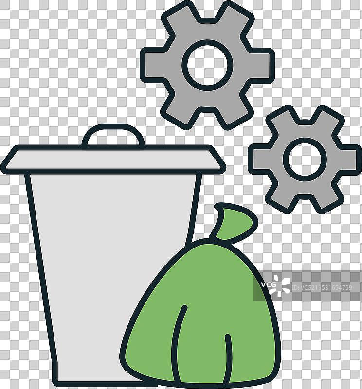 智能城市垃圾管理系统管理垃圾图片素材