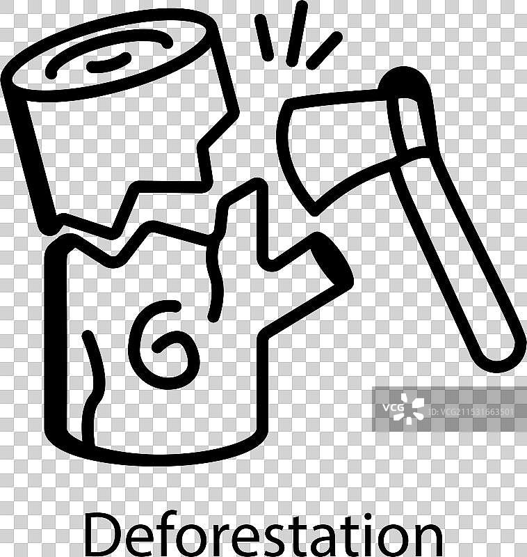 森林砍伐图片素材