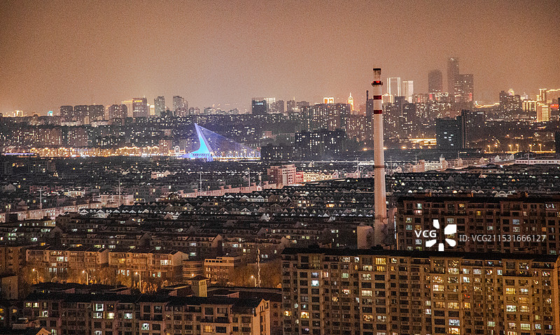 长春夜景图片素材