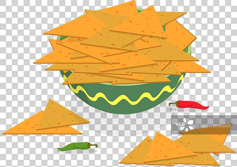 3D等距平面风格的玉米片物品1图片素材