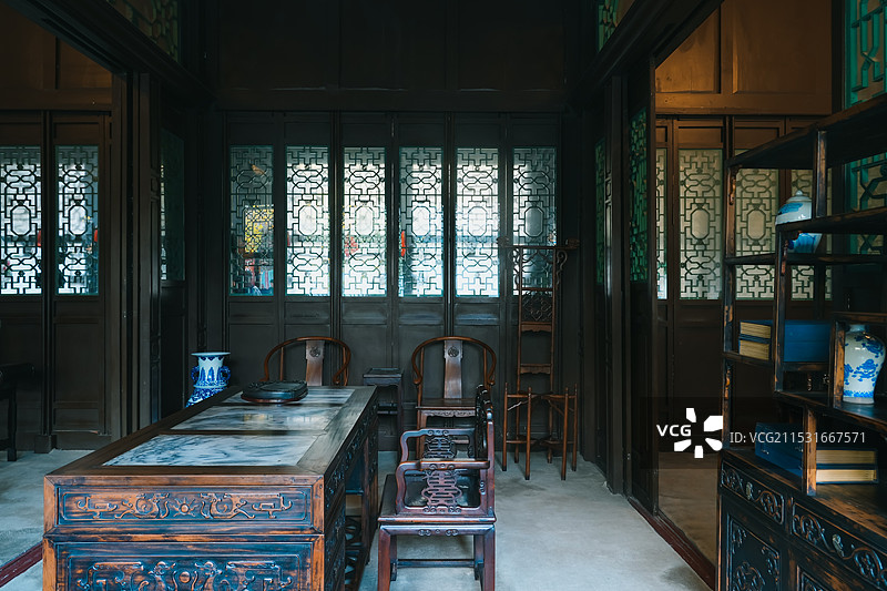 辽宁沈阳张学良旧居二进院 原府邸办公室/秘书长办公室图片素材