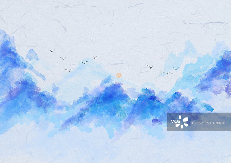 山水画图片素材