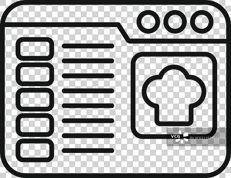 在线烹饪课程平台界面展示图片素材