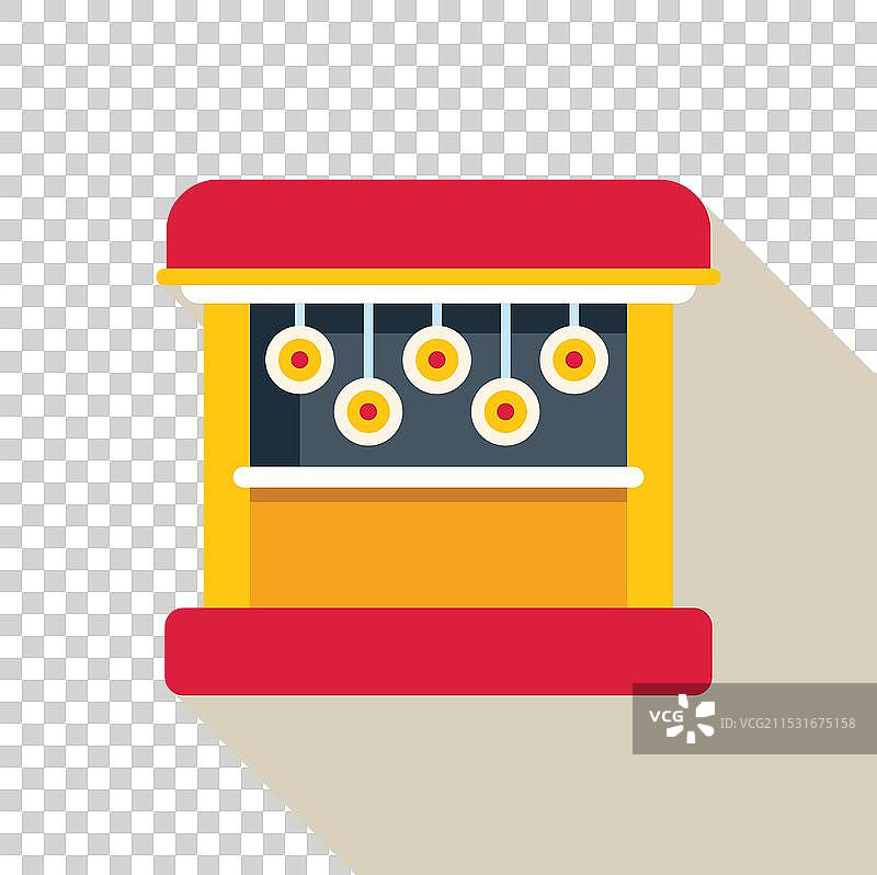 游乐园的射击游戏摊位图片素材