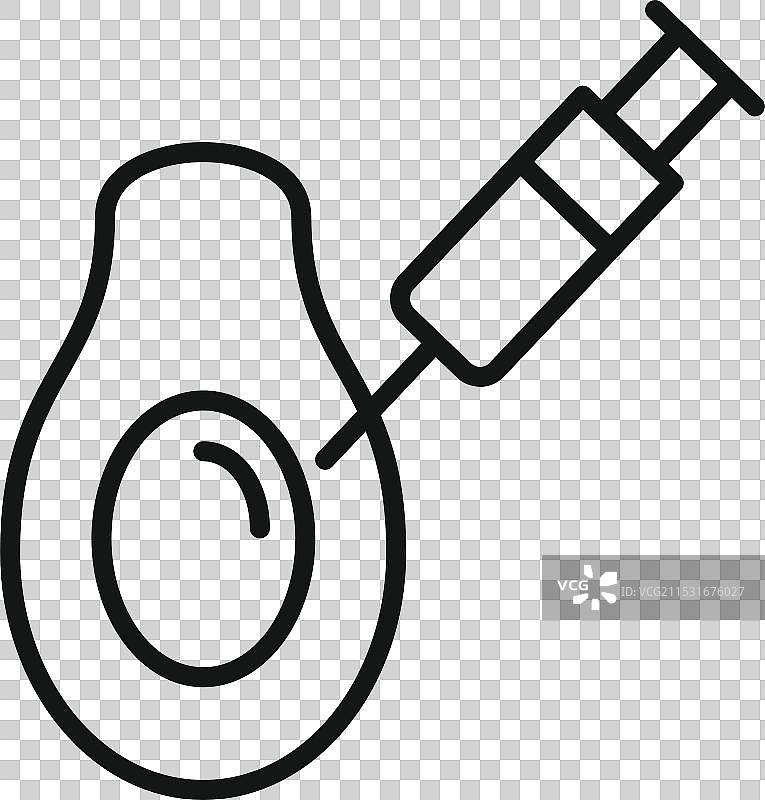 注射器将化学物质注入图片素材