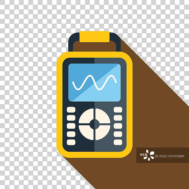 显示正弦信号的电子测试设备图片素材